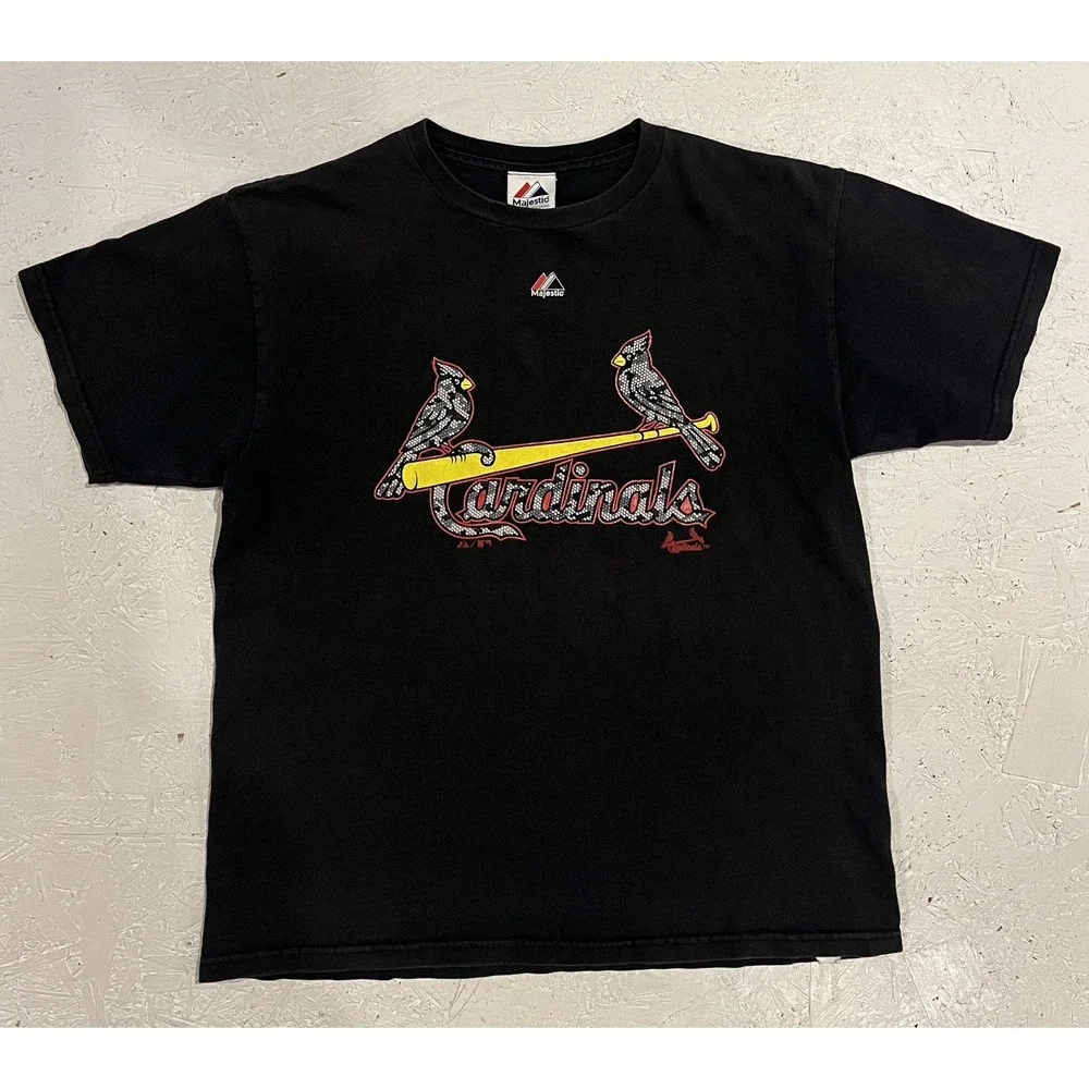 Vintage Y2K Majestic St Louis Cardinals Matt Holliday Shirt‎ Youth XL Mens S